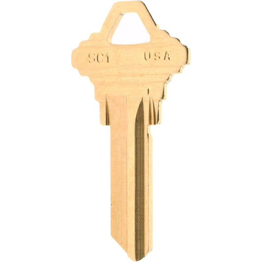 Taylor SC1-BR Schlage Brass Key Blank