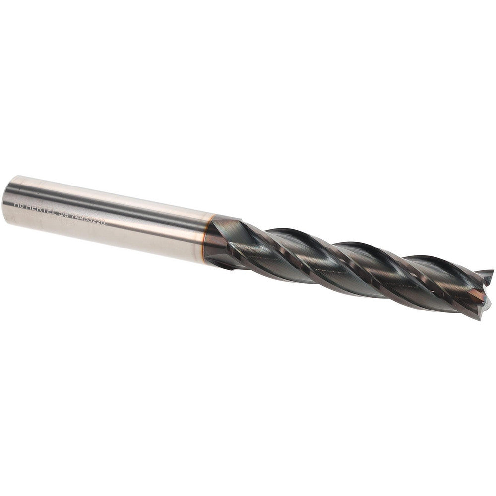Hertel 74453226 Square End Mill 5/8" Dia, 3" LOC, 4 Flute, Solid Carbide