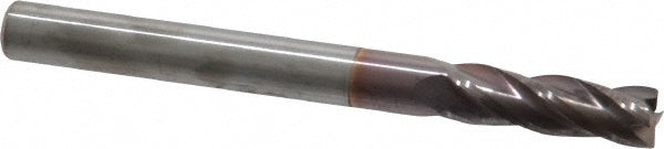 Hertel 74453333 Square End Mill 3/16" Dia, 5/8" LOC, 4 Flute, Solid Carbide