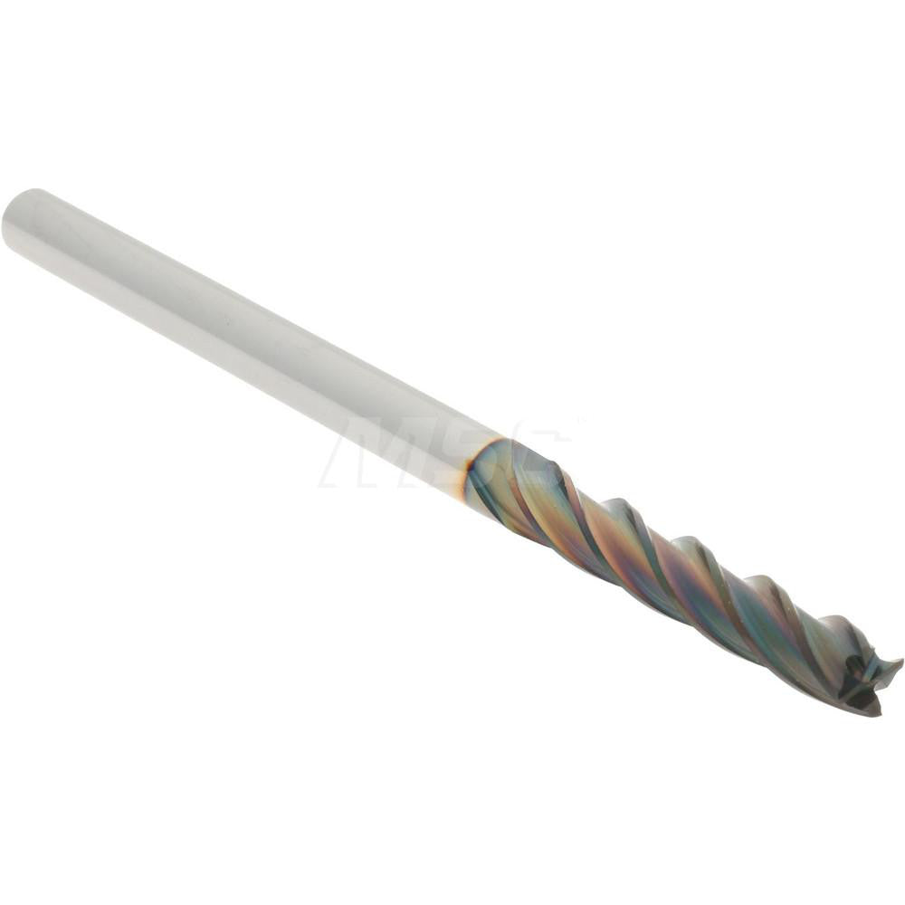 Hertel 74453440 Square End Mill 1/8" Dia, 3/4" LOC, 4 Flute, Solid Carbide