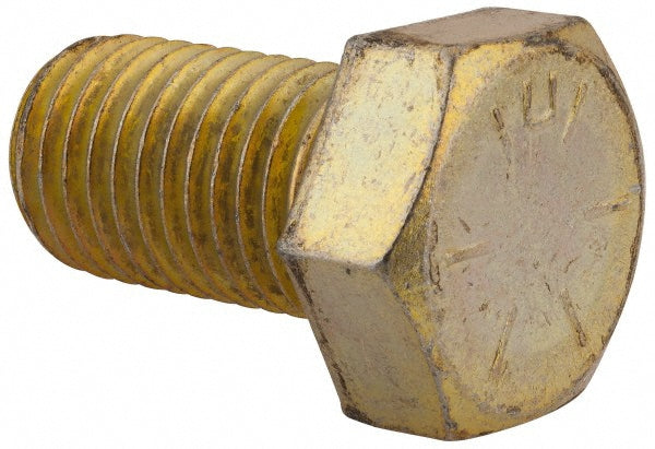 HHCS Made In USA MSC74453853-1 Hex Head Cap Screw 1-8 x 1-3/4", Grade 8 Steel, Zinc Yellow Dichromate Finish