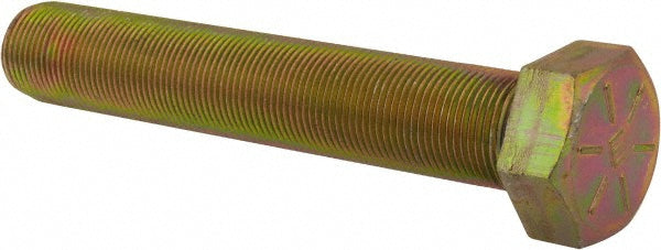 Big Bolt Corporation 1146FT8ZYDOM Hex Head Cap Screw 1-14 x 6", Grade 8 Steel, Zinc Yellow Dichromate Finish