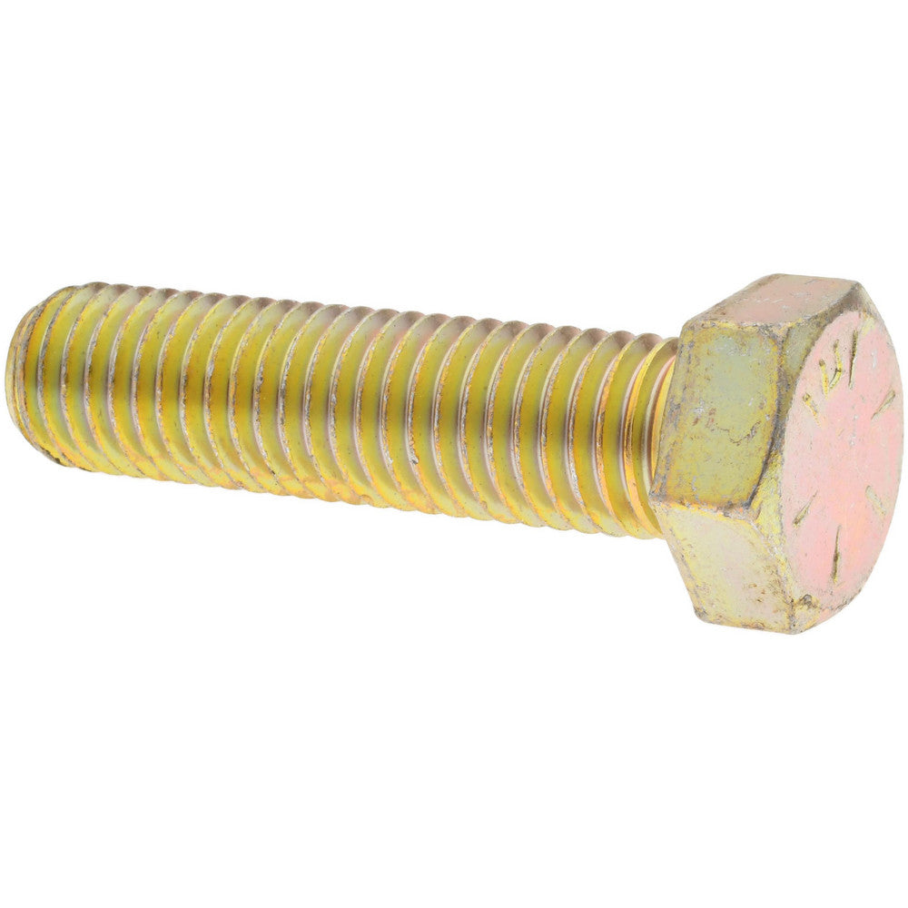 HHCS Made In USA MSC74455205-1 Hex Head Cap Screw 5/8-11 x 2-1/2", Grade 8 Steel, Zinc Yellow Dichromate Finish