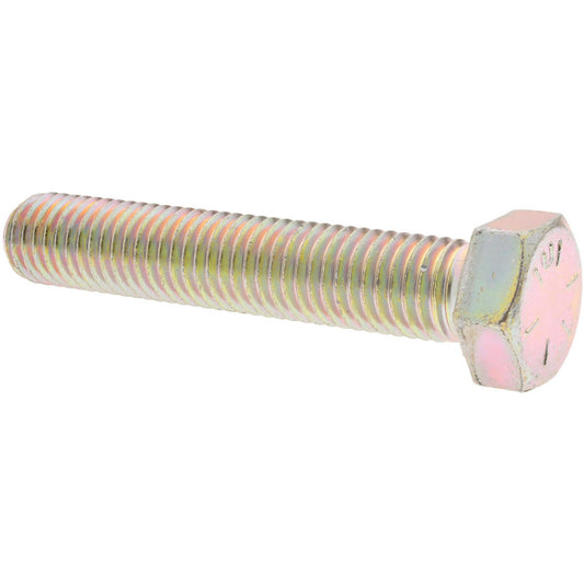 HHCS Made In USA MSC74455221-1 Hex Head Cap Screw 5/8-11 x 3-1/2", Grade 8 Steel, Zinc Yellow Dichromate Finish