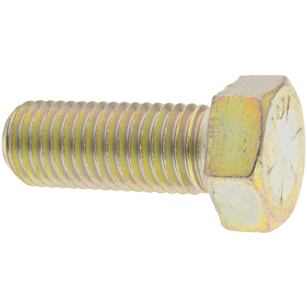 HHCS Made In USA MP39172 Hex Head Cap Screw 3/4-10 x 2", Grade 8 Steel, Zinc Yellow Dichromate Finish