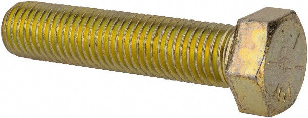 HHCS Made In USA MSC74455387-1 Hex Head Cap Screw 3/4-10 x 3-1/2", Grade 8 Steel, Zinc Yellow Dichromate Finish