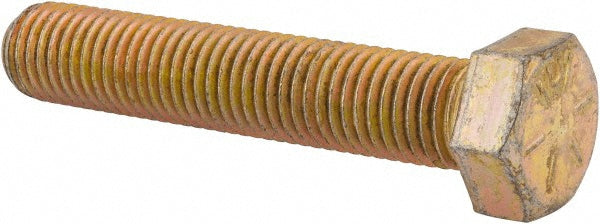 HHCS Made In USA MSC74455395-1 Hex Head Cap Screw 3/4-10 x 4", Grade 8 Steel, Zinc Yellow Dichromate Finish