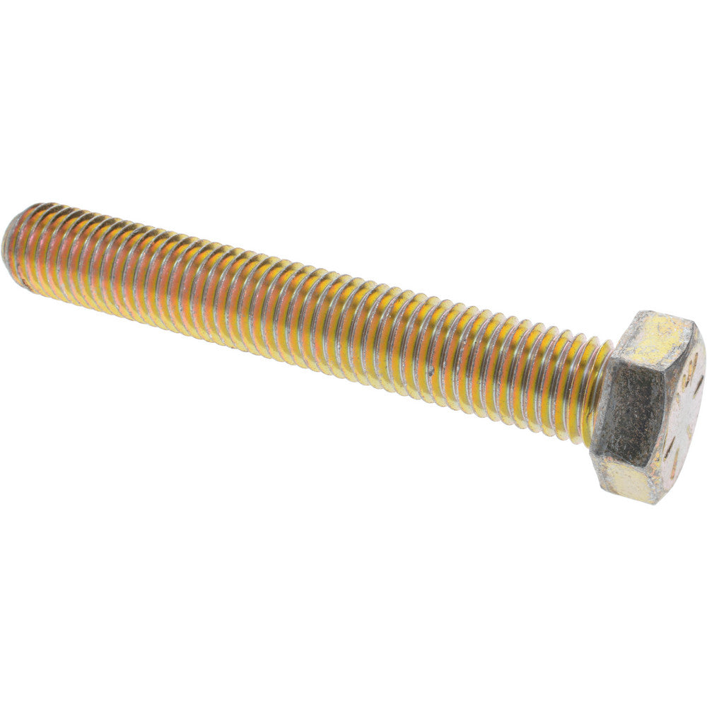 HHCS Made In USA MSC74455411-1 Hex Head Cap Screw 3/4-10 x 5", Grade 8 Steel, Zinc Yellow Dichromate Finish