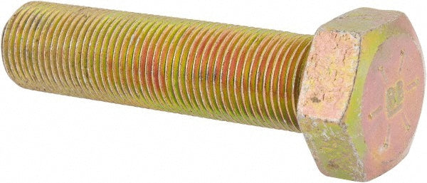 Big Bolt Corporation 34163FT8ZYDOM Hex Head Cap Screw 3/4-16 x 3", Grade 8 Steel, Zinc Yellow Dichromate Finish