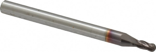Hertel EG99924514 Ball End Mill 5/64" Dia, 3/16" LOC, 4 Flute, Solid Carbide