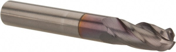 Hertel EG250020 Ball End Mill 5/16" Dia, 13/16" LOC, 4 Flute, Solid Carbide