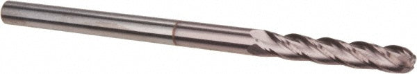 Hertel EG060008 Ball End Mill 1/8" Dia, 3/4" LOC, 4 Flute, Solid Carbide