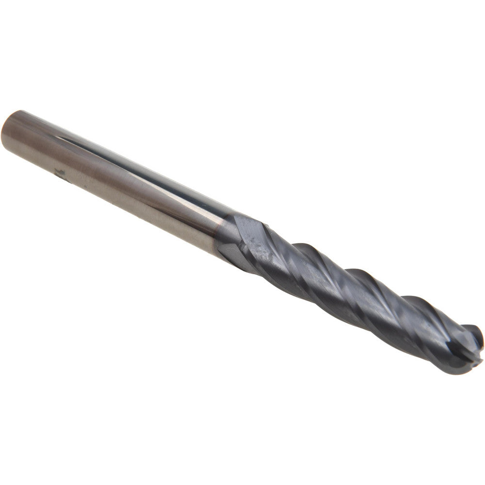 Hertel EG062020 Ball End Mill 5/16" Dia, 1-5/8" LOC, 4 Flute, Solid Carbide