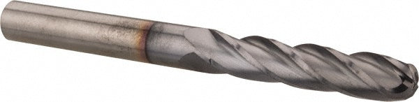 Hertel EG062024 Ball End Mill 3/8" Dia, 1-3/4" LOC, 4 Flute, Solid Carbide