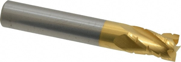 Hertel 2500500 Roughing End Mill 5/16" Dia, 4 Flute, Single End, Solid Carbide, Chipbreaker