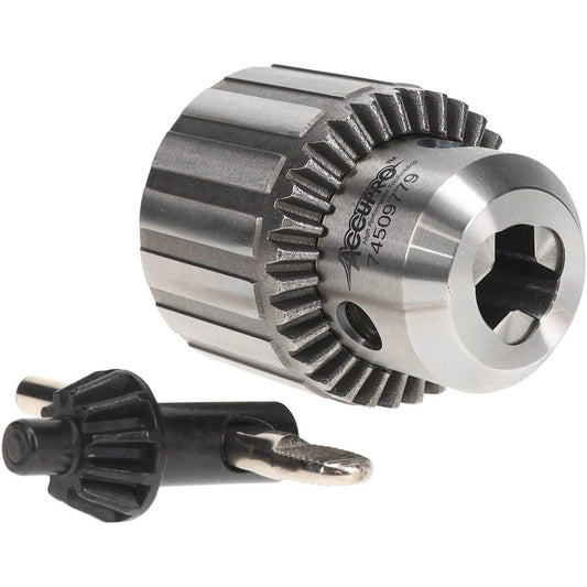 Accupro CYX1305000MSC Drill Chuck 1/32 to 1/2" Capacity, Tapered Mount, JT2