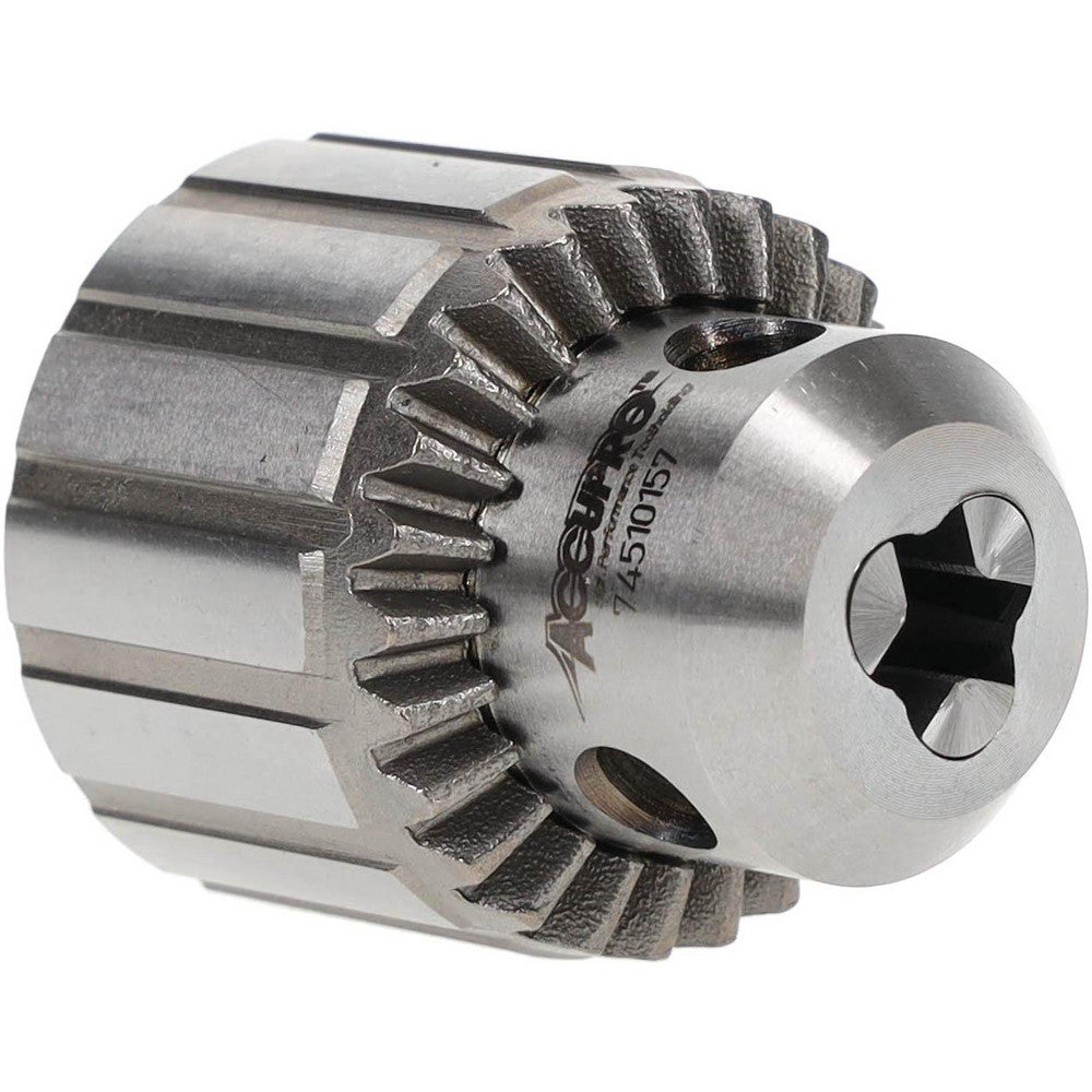 Accupro CY00609000MSC Drill Chuck 1/32 to 1/4" Capacity, Threaded Mount, 3/8-24 in