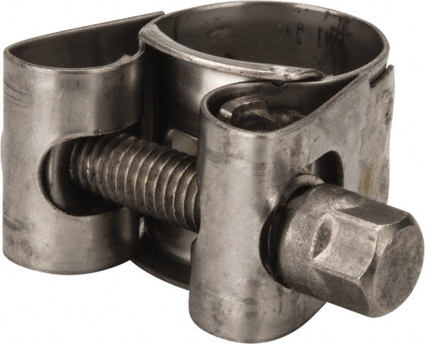 Mikalor 301301-6 T-Bolt Hose Clamp 0.67 to 0.75" Hose, 45/64" Wide, Stainless Steel