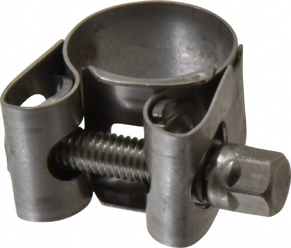 Mikalor 301302-4 T-Bolt Hose Clamp 0.75 to 0.83" Hose, 45/64" Wide, Stainless Steel