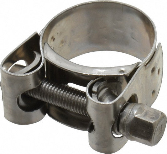 Mikalor 301307-5 T-Bolt Hose Clamp 1.14 to 1.22" Hose, 25/32" Wide, Stainless Steel