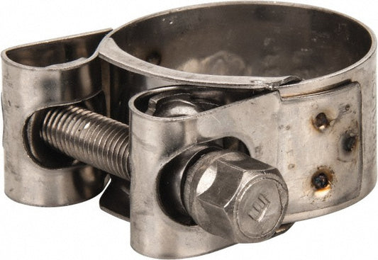 Mikalor 301308-3 T-Bolt Hose Clamp 1.22 to 1.34" Hose, 25/32" Wide, Stainless Steel