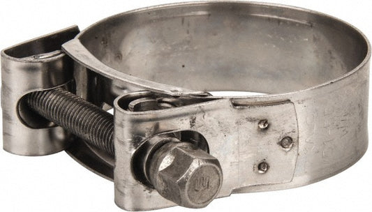 Mikalor 301314-7 T-Bolt Hose Clamp 2.01 to 2.17" Hose, 25/32" Wide, Stainless Steel