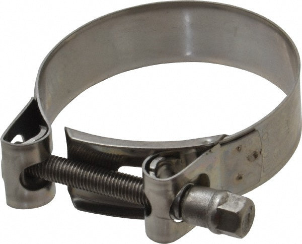 Mikalor 301317-1 T-Bolt Hose Clamp 2.48 to 2.68" Hose, 25/32" Wide, Stainless Steel
