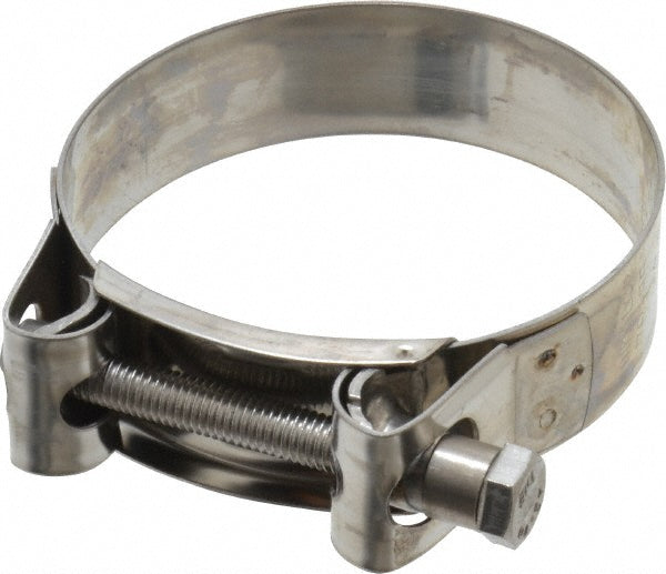 Mikalor 301320-0 T-Bolt Hose Clamp 3.11 to 3.35" Hose, 63/64" Wide, Stainless Steel