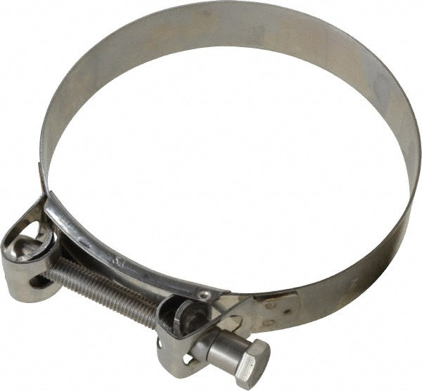 Mikalor 301327-8 T-Bolt Hose Clamp 5.11 to 5.51" Hose, 1-3/32" Wide, Stainless Steel
