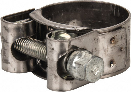Mikalor 301908-0 T-Bolt Hose Clamp 1.22 to 1.34" Hose, 25/32" Wide, Stainless Steel