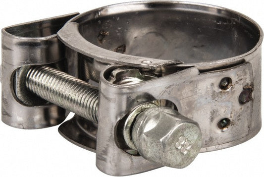 Mikalor 301910-0 T-Bolt Hose Clamp 1.46 to 1.57" Hose, 25/32" Wide, Stainless Steel