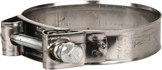 Mikalor 301923-1 T-Bolt Hose Clamp 3.82 to 4.1" Hose, 63/64" Wide, Stainless Steel