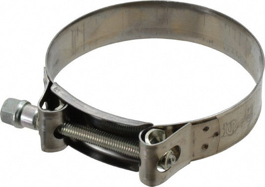 Mikalor 301924-0 T-Bolt Hose Clamp 4.1 to 4.41" Hose, 63/64" Wide, Stainless Steel