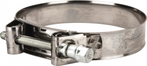 Mikalor 301925-8 T-Bolt Hose Clamp 4.41 to 4.76" Hose, 63/64" Wide, Stainless Steel