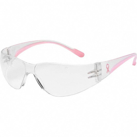 PIP 250-11-0900 Safety Glasses Scratch-Resistant, Polycarbonate, Clear Lenses, Frameless