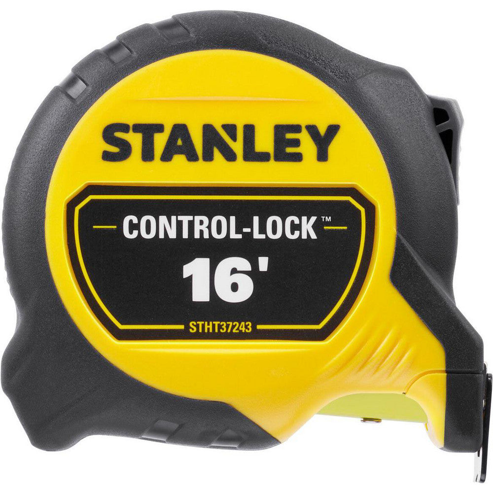 Stanley STHT37243 Tape Measures Length Ft. 16.000  Graduation (Feet) 1/16  Blade Material Mylar Polyester Film  Standout Length (Feet) 10.00  Case Type Closed  Rewind Type Automatic