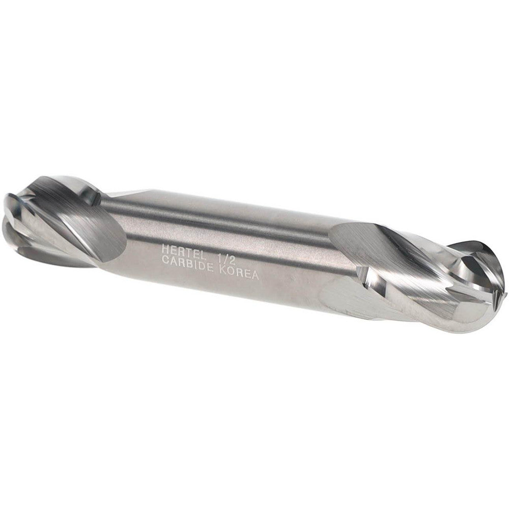 Hertel E5252032 Ball End Mill 1/2" Dia, 5/8" LOC, 4 Flute, Solid Carbide