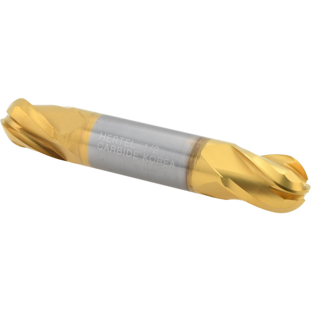 Hertel E6252032 Ball End Mill 1/2" Dia, 5/8" LOC, 4 Flute, Solid Carbide