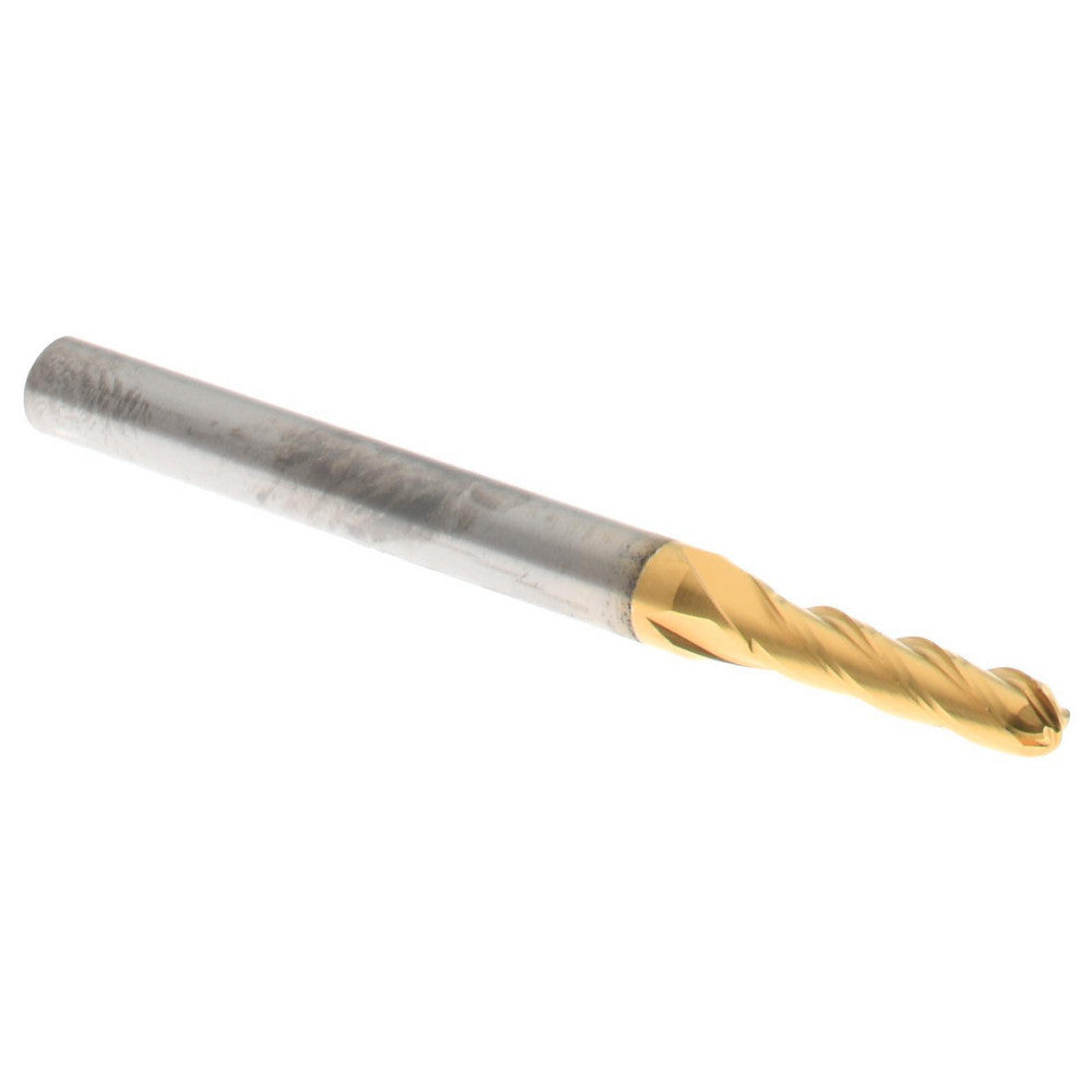Hertel E6250006 Ball End Mill 3/32" Dia, 3/8" LOC, 4 Flute, Solid Carbide