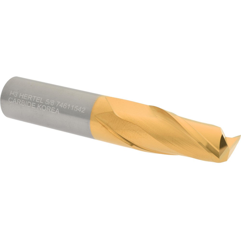 Hertel 74611542 Square End Mill 5/8" Dia, 1-1/4" LOC, 2 Flute, Solid Carbide