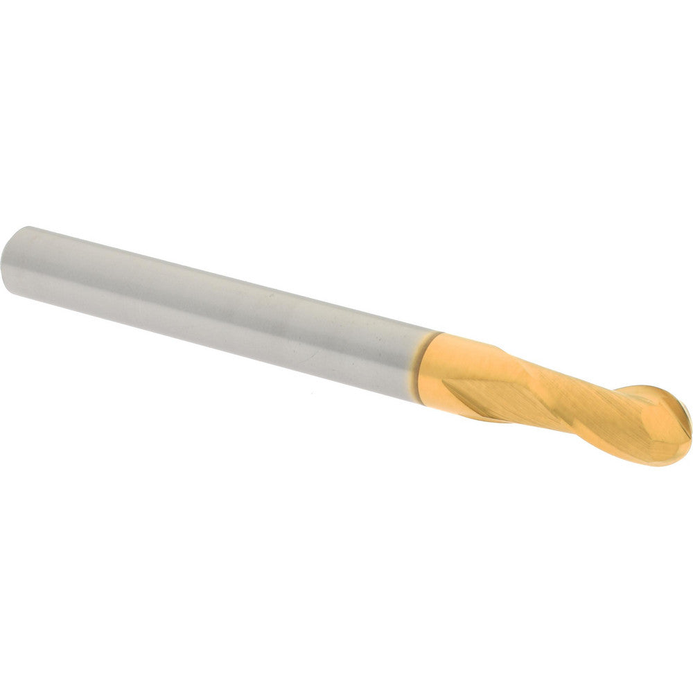 Hertel E699924481 Ball End Mill 3/16" Dia, 3/8" LOC, 2 Flute, Solid Carbide