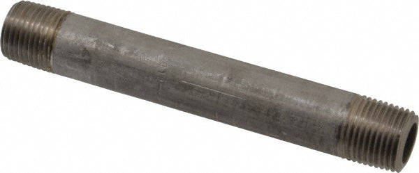 Merit Brass 4508-550 Stainless Steel Pipe Nipple 1/2" Pipe, Grade 304 & 304L