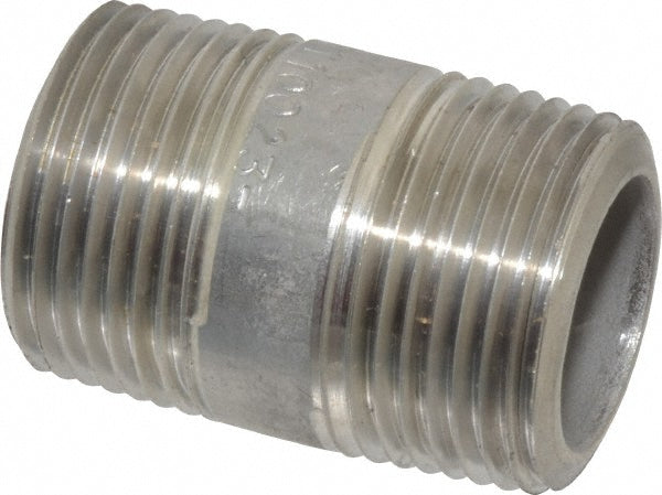 Merit Brass 4512-150 Stainless Steel Pipe Nipple 3/4" Pipe, Grade 304 & 304L