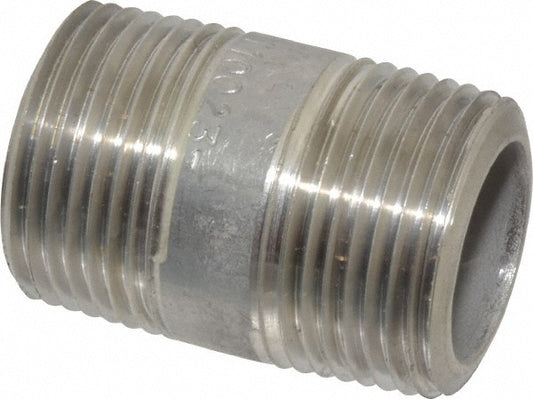 Merit Brass 4512-150 Stainless Steel Pipe Nipple 3/4" Pipe, Grade 304 & 304L