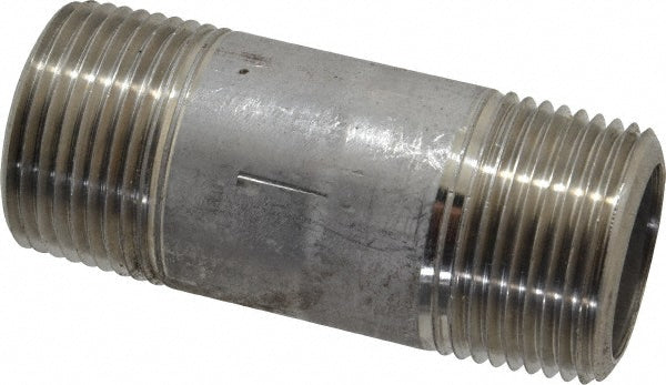 Merit Brass 4516-300 Stainless Steel Pipe Nipple 1" Pipe, Grade 304 & 304L