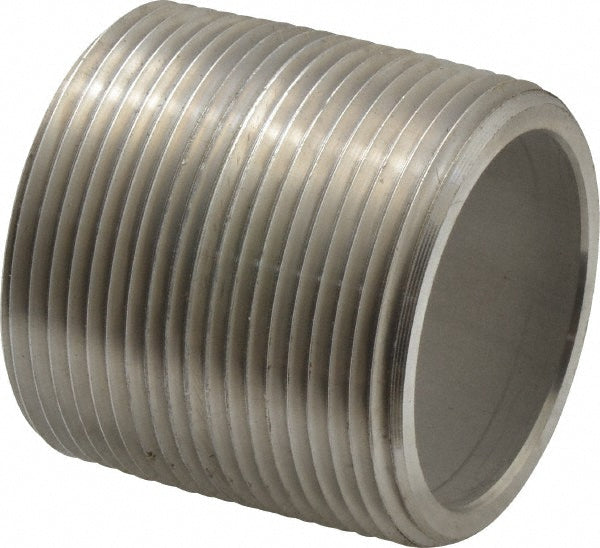 Merit Brass 4524-001 Stainless Steel Pipe Nipple 1-1/2" Pipe, Grade 304 & 304L