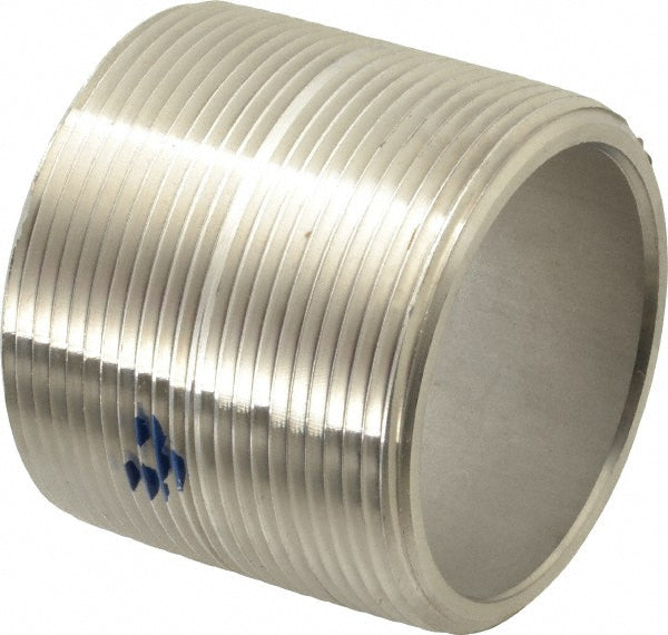 Merit Brass 4532-001 Stainless Steel Pipe Nipple 2" Pipe, Grade 304 & 304L