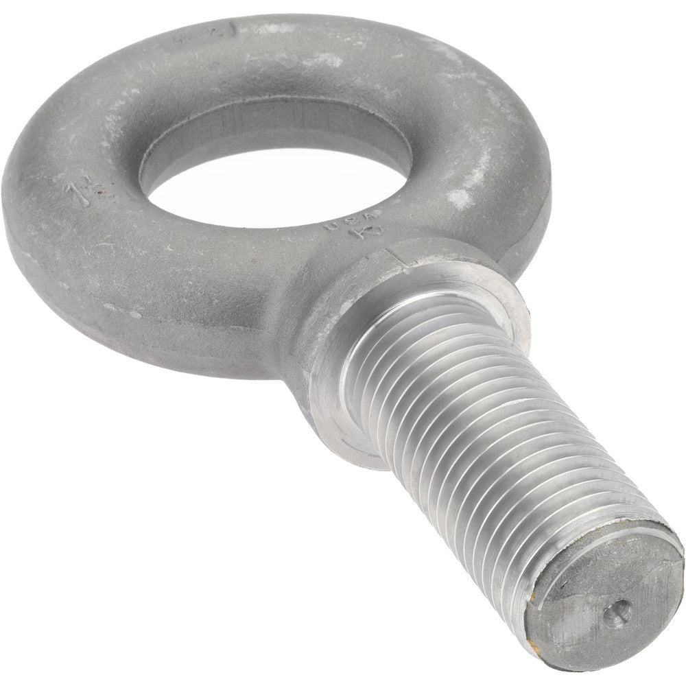 Gibraltar P14753GB Fixed Lifting Eye Bolt With Shoulder, 21,000 lb Capacity, 1-1/2-6 Thread, Grade 1030 Steel
