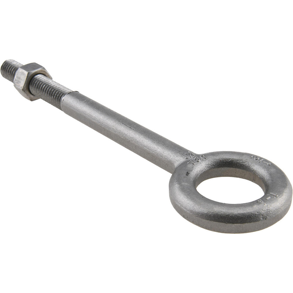 Gibraltar P12443GB Lifting Eye Bolt Without Shoulder, 2,400 lb Capacity, 1/2-13 Thread, Grade C-1030/C-1035 Steel