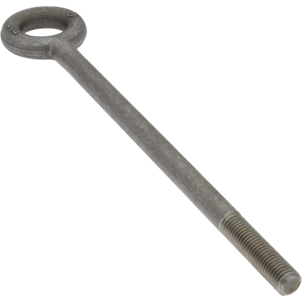Gibraltar P12457GB Lifting Eye Bolt Without Shoulder, 4,000 lb Capacity, 5/8-11 Thread, Grade C-1030/C-1035 Steel